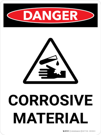 WARNING CAUTION CORROSIVE SUBSTANCE OSHA DECAL SAFETY SIGN STICKER 3M US MADE