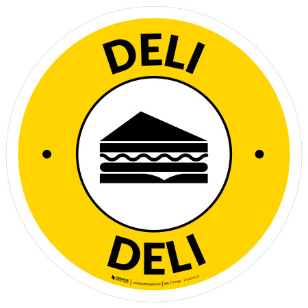 Deli Circle - Floor Sign