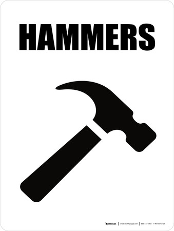 Hammers with Icon Portrait - Wall Sign