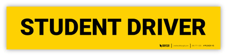 Student Driver Label | Creative Safety Supply