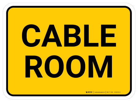 Cable Room Rectangular - Floor Sign