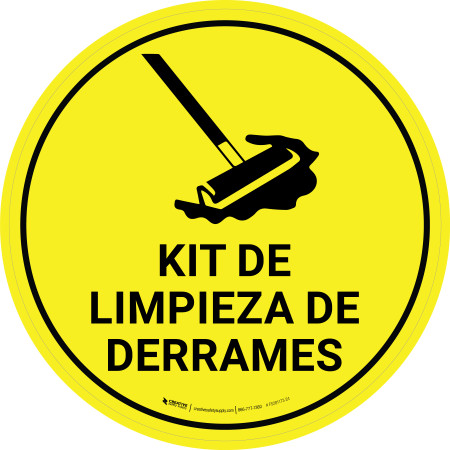 Kit de Limpieza de Derrames Circular - Floor Sign