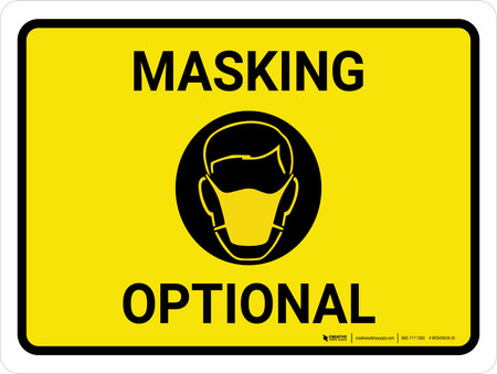 Masking Sign Masking Optional Yellow Landscape - Wall Sign