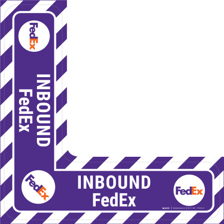 Inbound FedEx - Floor Sign Corner