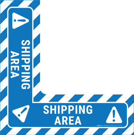 Shipping Area - Floor Sign Corner