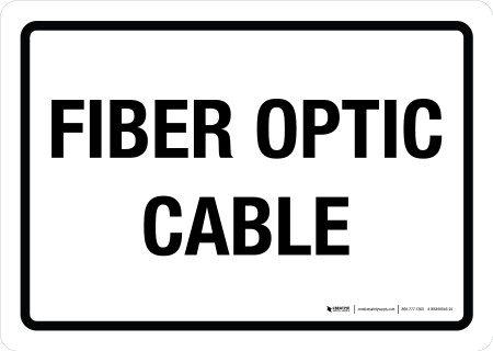 Fiber Optic Cable Landscape - Wall Sign