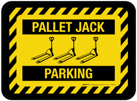 Pallet Jack Parking with Icon - Floor Sign