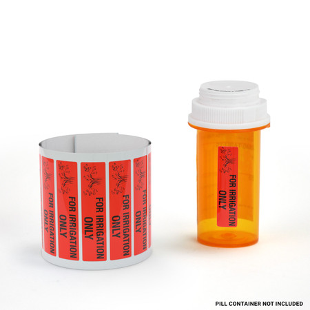 For Irrigation Only - Pharmaceutical Auxiliary Label
