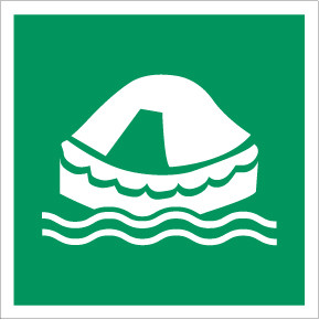 Liferaft Safe Condition - IMO Glow Label