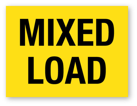 Mixed Load Yellow - Shipping Label