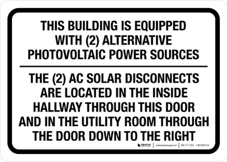 This Building Is Equipped With 2 Alternative Photovoltaic Power Sources ...