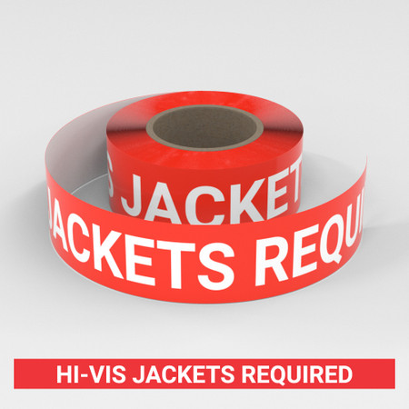 Hi-Vis Jackets Required - Smart Stripe Inline Printed Floor Tape ...
