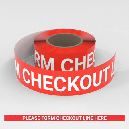 Please Form Checkout Line Here - Smart Stripe Inline Printed Floor Tape ...