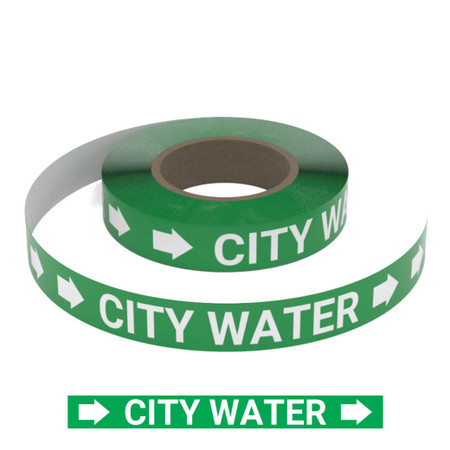 City Water - Smart Stripe Inline Pipe Marking Roll | Creative Safety Supply
