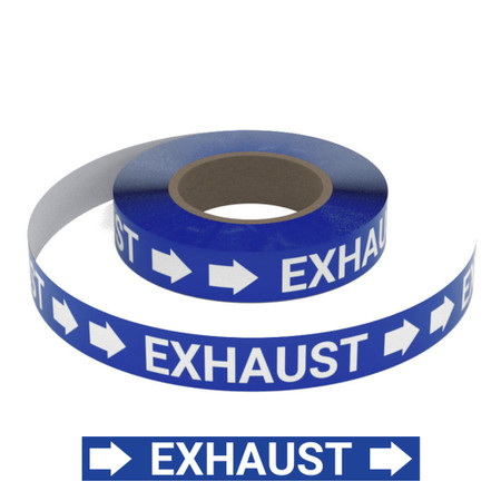 Exhaust (Blue) - Smart Stripe Inline Pipe Marking Roll | Creative ...