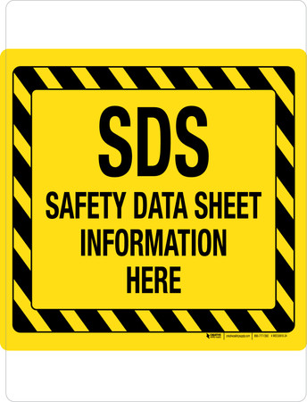 Worksafe Sds SDS Safety Data Sheet Information Here with Black and Yellow Hazard ...