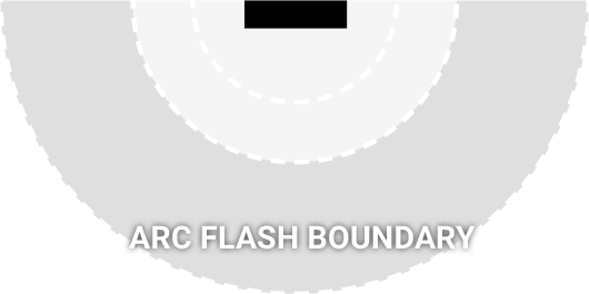 arc flash boundary marking