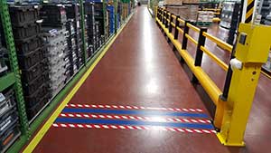 Forklift Zones - Floor Tape