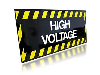 High Voltage Sign by Creative Safety Supply High Voltage Sign