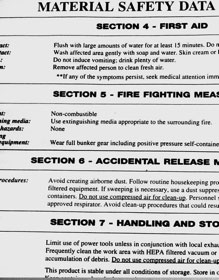 MSDS example