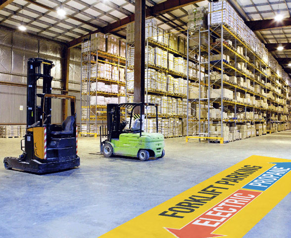 Forklift Parking Floor Stickers