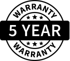 5 Year Warranty