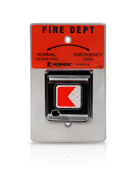 3502- Knox Gate & Key Switch on Mounting Plate
