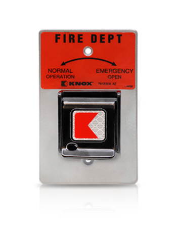 3502- Knox Gate & Key Switch on Mounting Plate