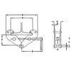 JBC-2 2 Ton Beam Clamp With Locking Screw - Heavy Duty