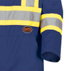 Pioneer 5516T Safety Poly/Cotton Coverall - Navy (Tall) | Safetywear.ca