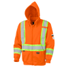 Hi-Viz Orange - 484 Flame Resistant Modacrylic Cotton Fleece Hoodie | Safetyweare.ca