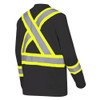 Pioneer 6983 Cotton Long Sleeved Safety Shirt - Black | Safetywear.ca