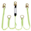 Peakworks SA-54055-6 Shock Absorbing Lanyard - Twin Legs (1.8M) | Safetywear.ca