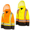 Pioneer women's 7-in-1 Waterproof Jacket with Black Bottom | SafetyWear.ca