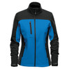 Stormtech BHS-3W Women's Cascades Softshell - Front | Azure Blue/ Black