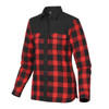 Stormtech FLX-1W Women's Logan Thermal Long Sleeve Shirt - Left | Black/ Red Plaid