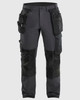 BLAKLADER 1622 4-Way stretch Work Pants | Dark Grey/ Black