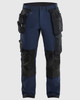 BLAKLADER 1622 4-Way stretch Work Pants | Dark Navy/ Black