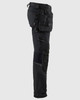 BLAKLADER 1622 4-Way stretch Work Pants | Black/ Orange