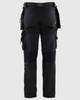 BLAKLADER 1622 4-Way stretch Work Pants | Black/ Orange