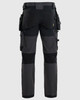 BLAKLADER 1622 4-Way stretch Work Pants | Dark Grey/ Black