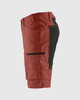 BLAKLADER 1656 Service Shorts With Stretch | Burned Red/ Black