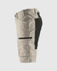 BLAKLADER 1656 Service Shorts With Stretch | Stone/ Black