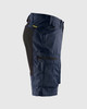 BLAKLADER 1656 Service Shorts With Stretch | Dark Navy/ Black