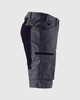 BLAKLADER 1656 Service Shorts With Stretch | Grey/ Black