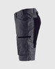 BLAKLADER 1656 Service Shorts With Stretch | Grey/ Black