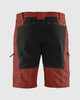 BLAKLADER 1656 Service Shorts With Stretch | Burned Red/ Black
