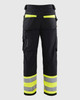 BLACKLADER 1697 Visibility Ripstop Pants | Black/ Hi-Vis Yellow