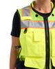 BLAKLADER 3137 US Women's Hi-Vis Vest | Hi-Vis Yellow/ Black