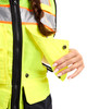 BLAKLADER 3137 US Women's Hi-Vis Vest | Hi-Vis Yellow/ Black